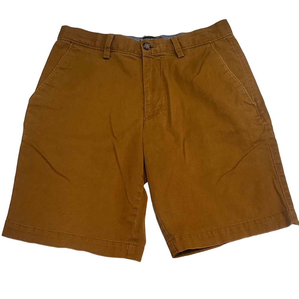 Banana Republic Tan Flat Front Shorts